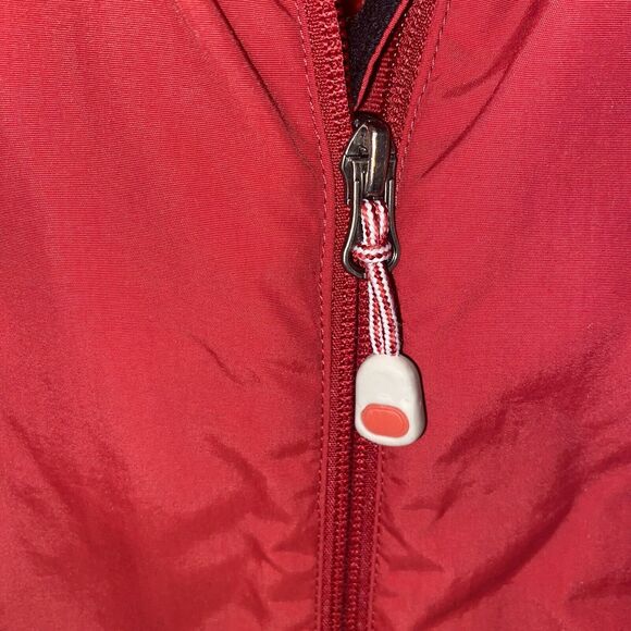 LL Bean Vest Women’s Large Reg Fit Red Fleece Lined Zip Pockets Gorp (read) - Picture 6 of 8